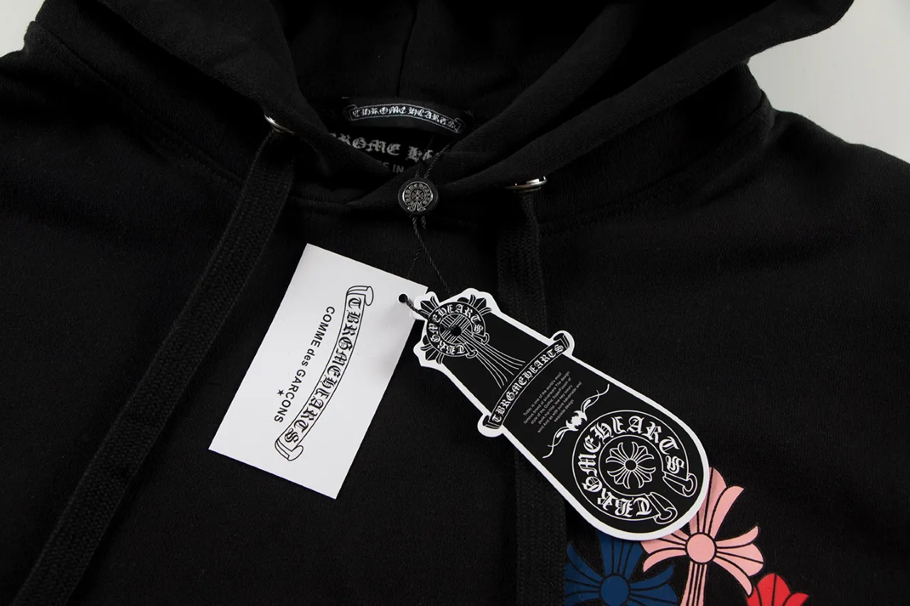 P290 Chrome Hearts Chrome Hearts Sanskrit letters printed phantom color cross group sweatshirt Size: S M L XL Color: black, white